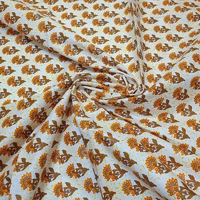 100% Cotton Leopard Ditsy Floral Print Fabric – 44" Wide for Dressmaking, Quilting & Crafts – 20 Metre Roll