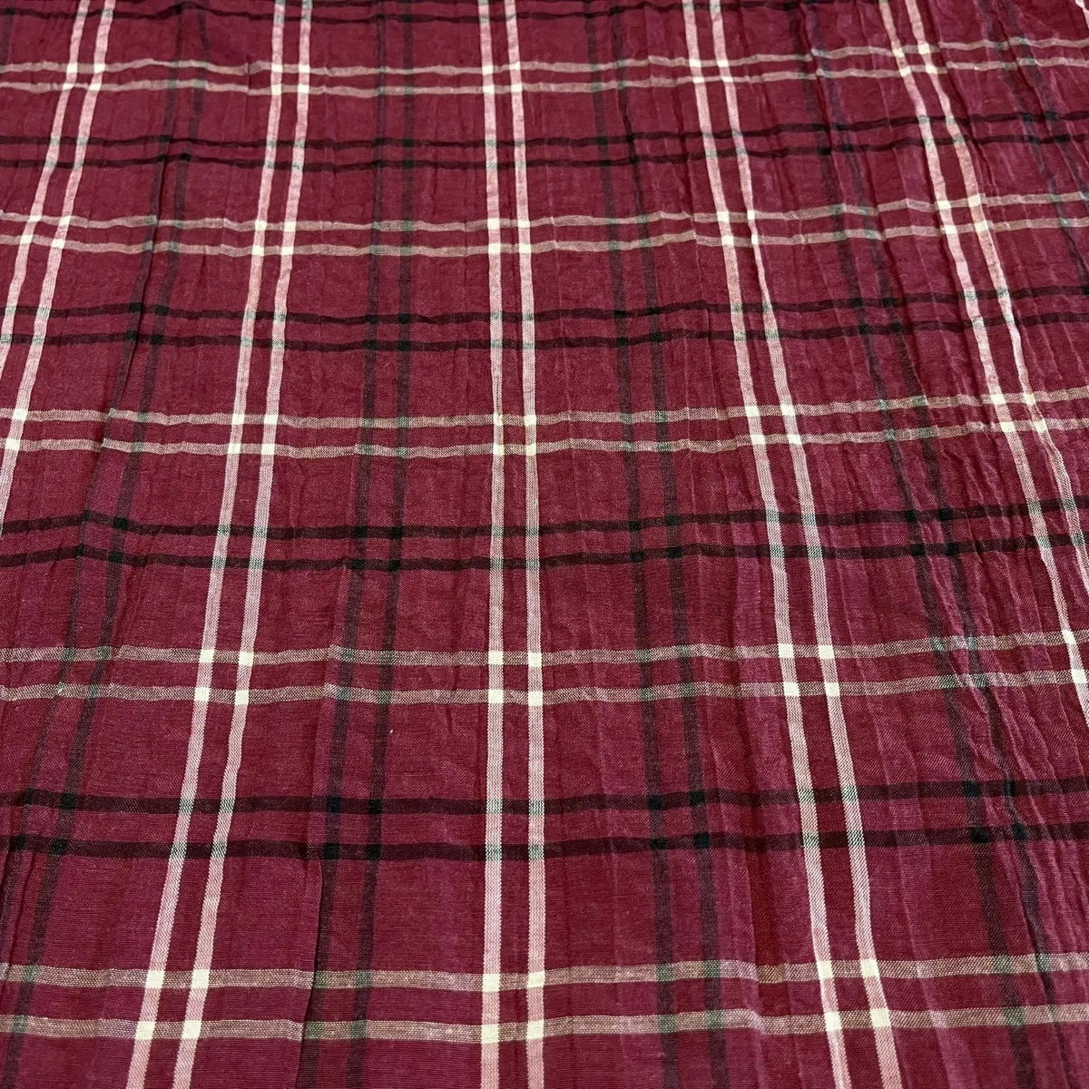 Maroon Plaid Tartan