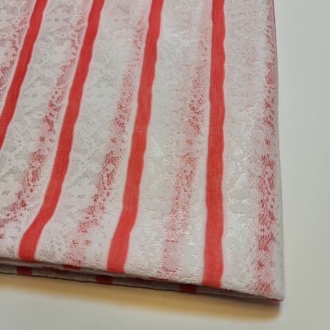 Floral Bridal Lace Fabric – 58" Wide Polyester Mesh & Elastane Blend Dress Material by the Meter