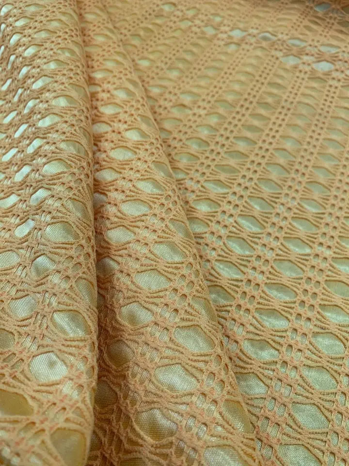 Floral Lace Fabric β Silk Satin Backed One-Way Stretch 150cm (58") Wide by the Metre