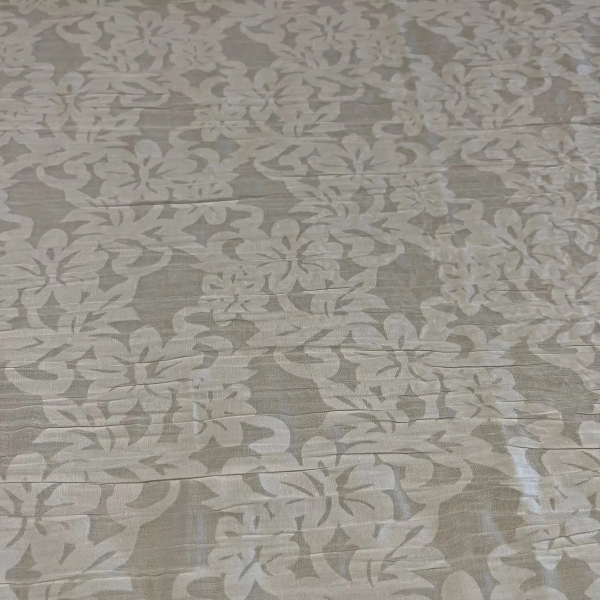 White Abstract Floral