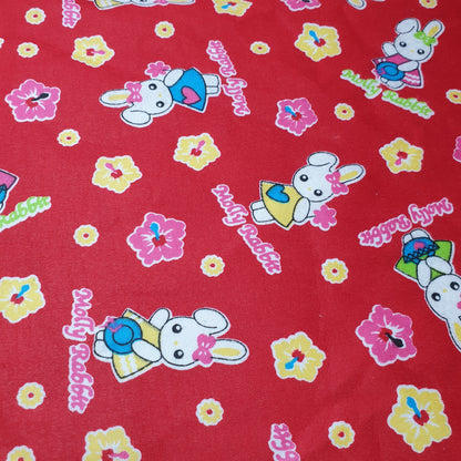 100% Cotton Brushed Flannel Winceyette Fabric – 44" Wide Printed Material for Quilting & Sewing Projects