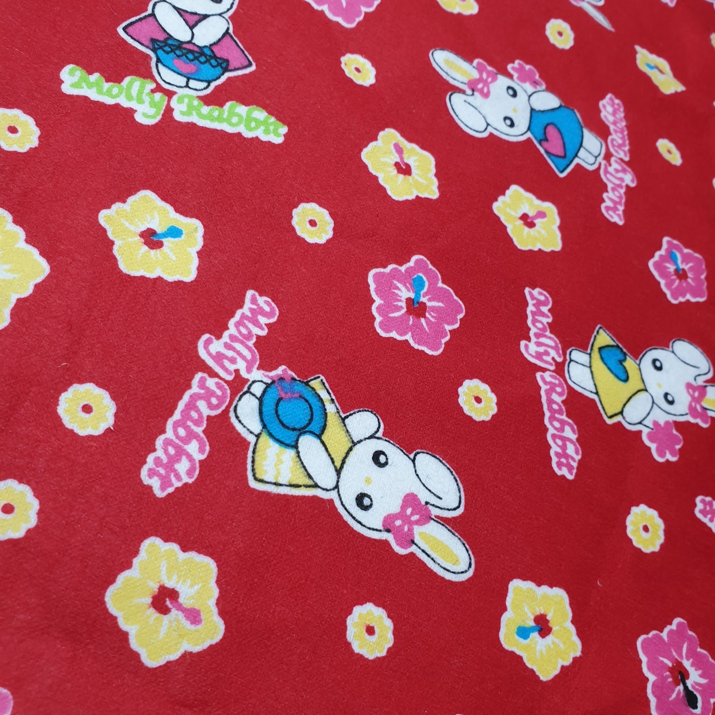 100% Cotton Brushed Flannel Winceyette Fabric – 44" Wide Printed Material for Quilting & Sewing Projects