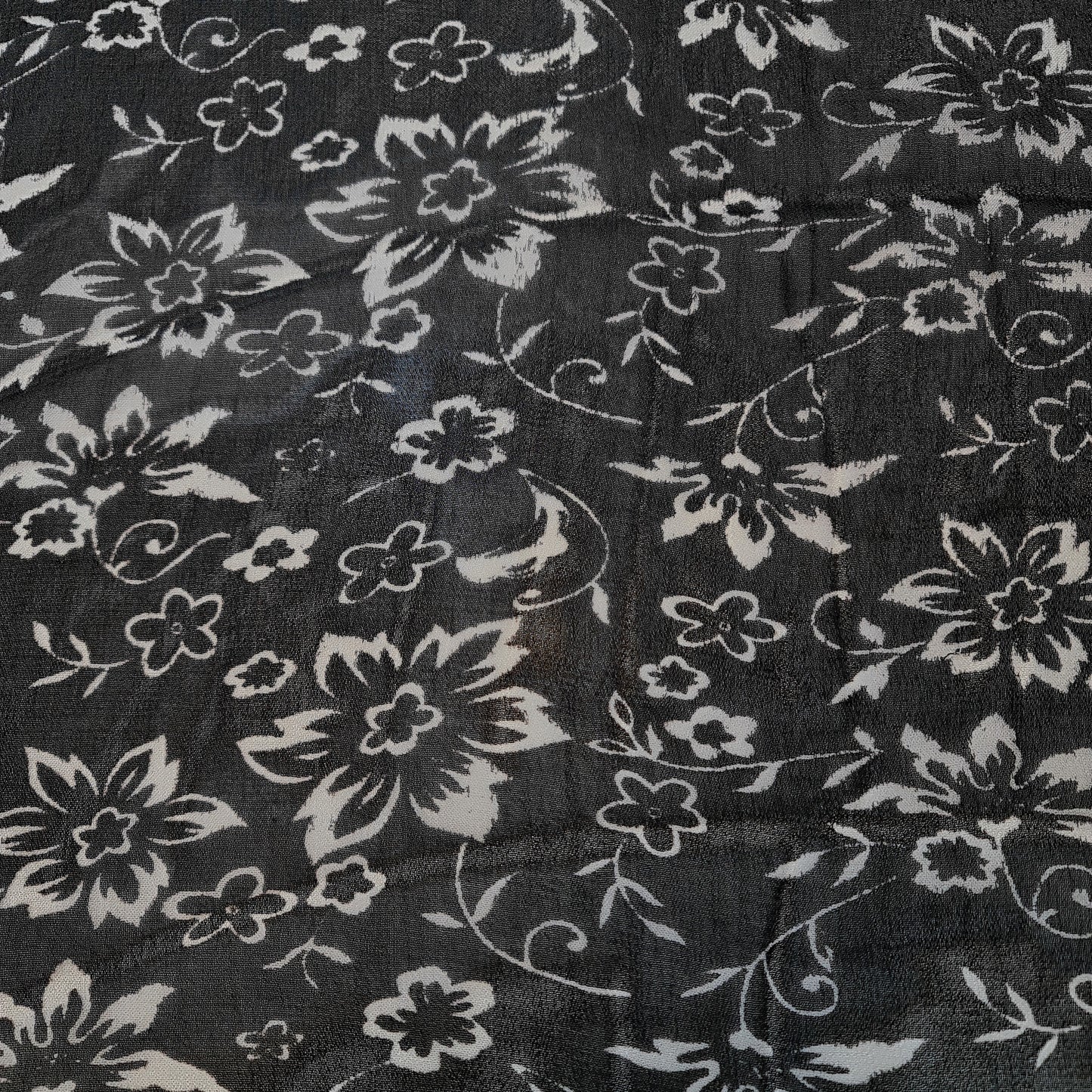 Floral Printed Polyester Georgette and Sheer Chiffon Fabric – Summer Dress Material