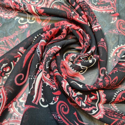 Floral Printed Polyester Georgette and Sheer Chiffon Fabric – Summer Dress Material