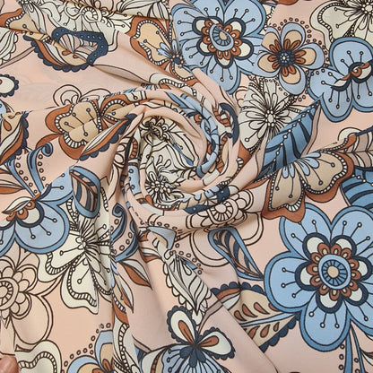 Floral, Polka, Animal & Paisley Printed Fabric – 58" Wide Georgette, Chiffon & Crepe Dress Material