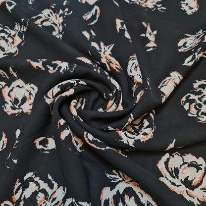 Floral, Polka, Animal & Paisley Printed Fabric – 58" Wide Georgette, Chiffon & Crepe Dress Material