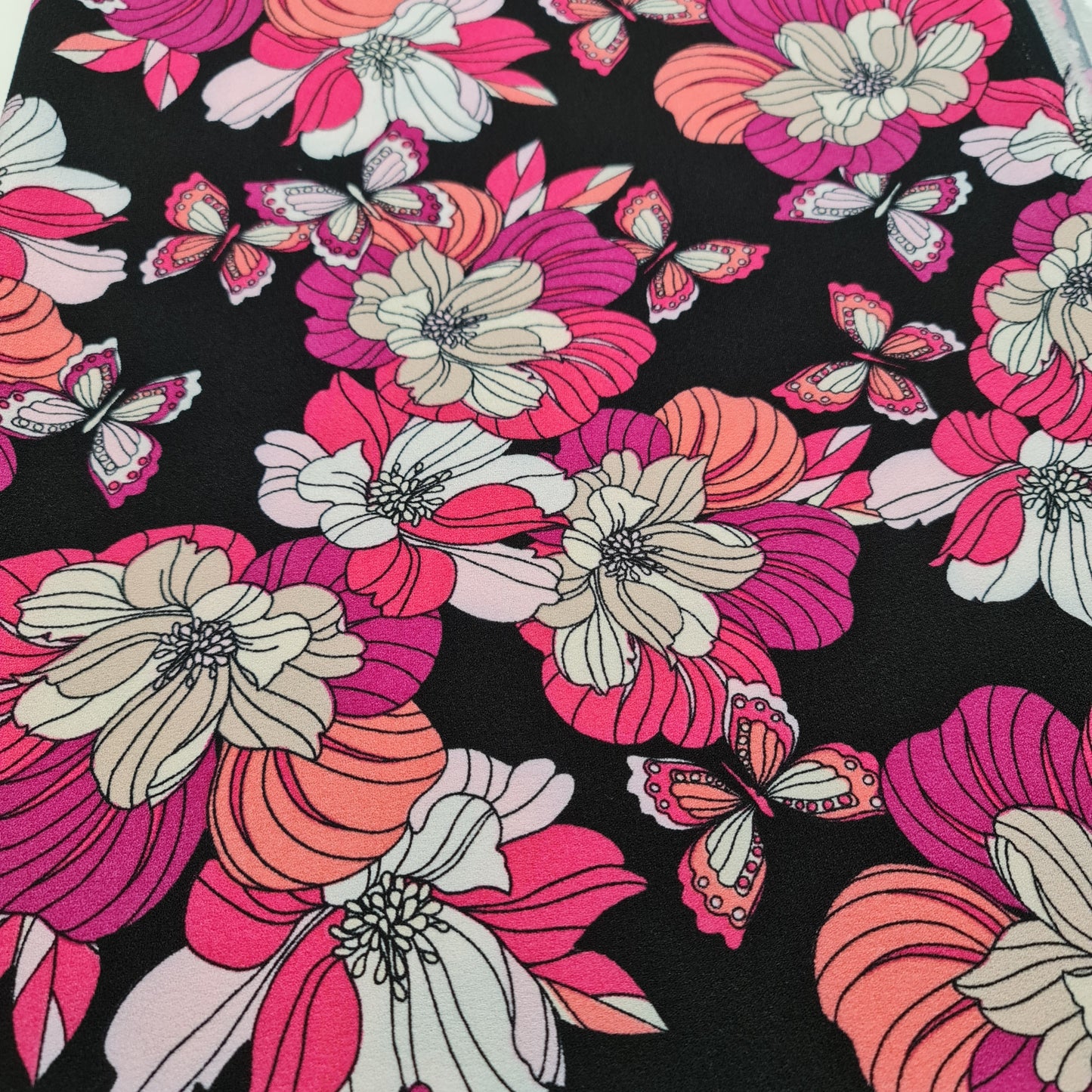 Floral, Polka, Animal & Paisley Printed Fabric – 58" Wide Georgette, Chiffon & Crepe Dress Material