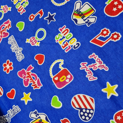 100% Cotton Brushed Flannel Winceyette Fabric – 44" Wide Printed Material for Quilting & Sewing Projects
