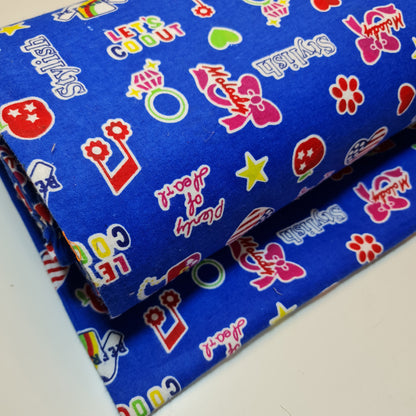 100% Cotton Brushed Flannel Winceyette Fabric – 44" Wide Printed Material for Quilting & Sewing Projects