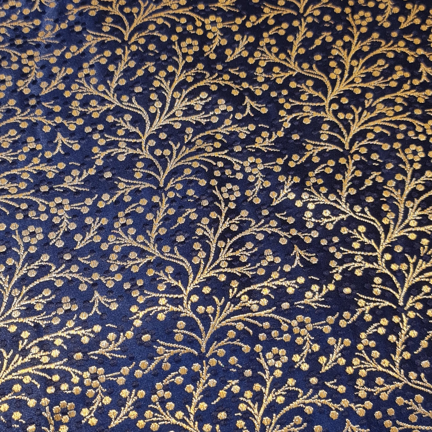 Ditsy Floral Brocade Jacquard Fabric – Indian Banarasi 44" Wide Dress, Craft & Curtain Material