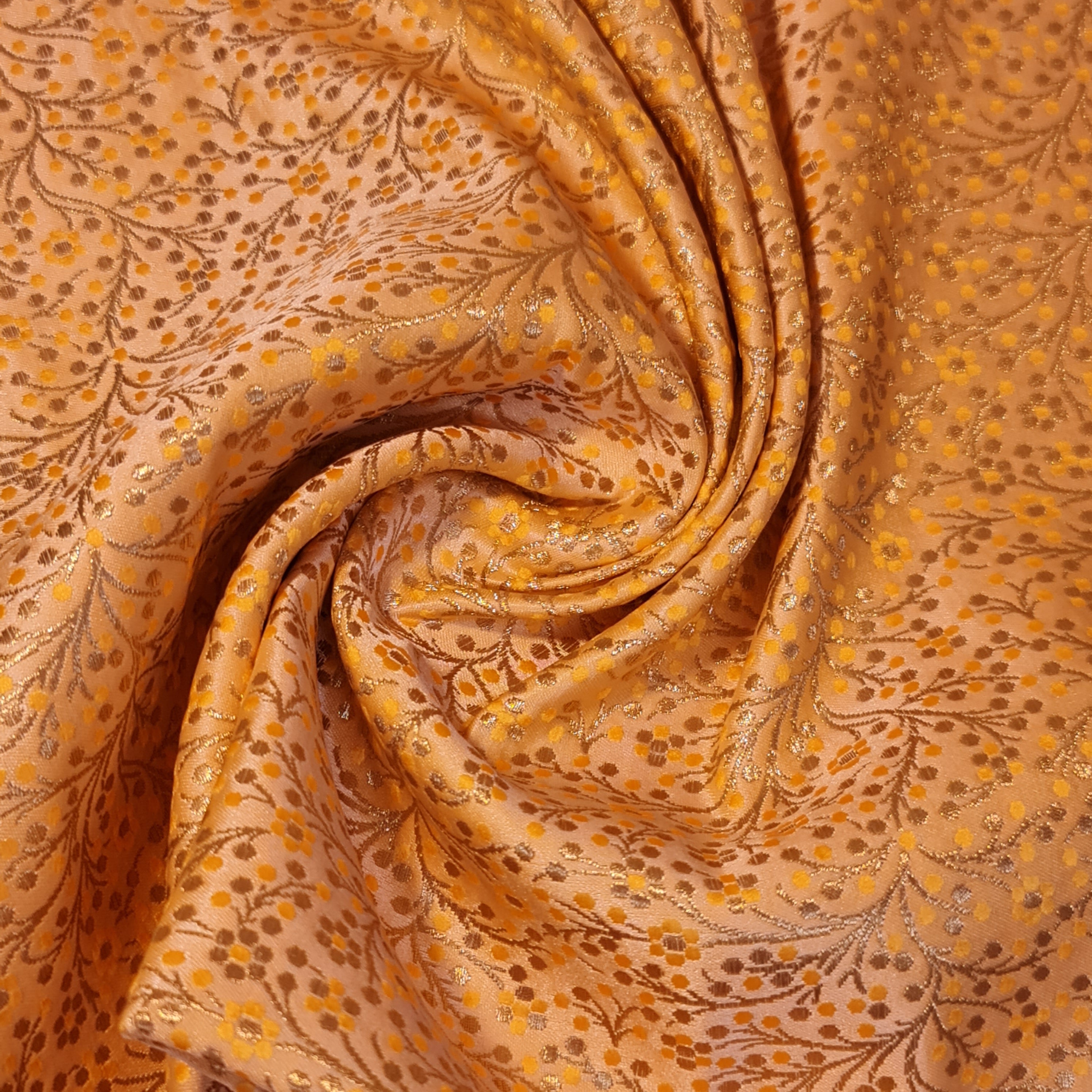 Ditsy Floral Brocade Jacquard Fabric – Indian Banarasi 44