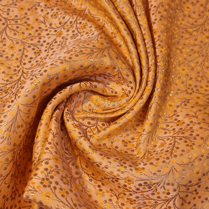 Ditsy Floral Brocade Jacquard Fabric – Indian Banarasi 44" Wide Dress, Craft & Curtain Material