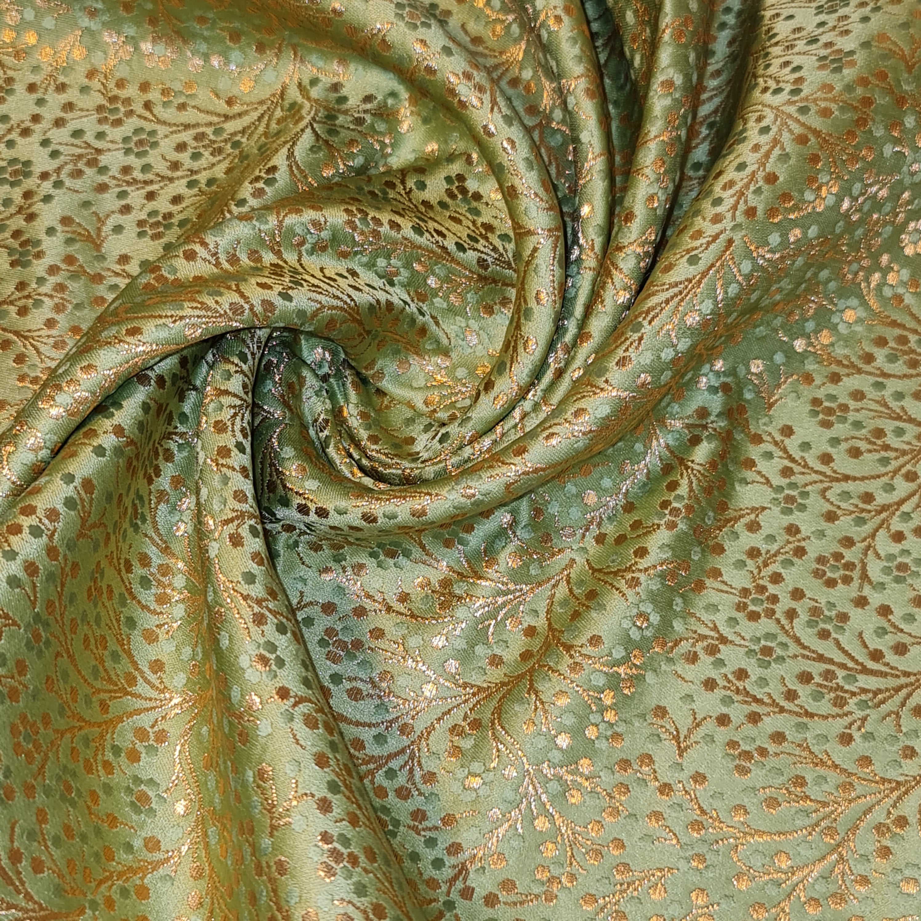 Ditsy Floral Brocade Jacquard Fabric – Indian Banarasi 44