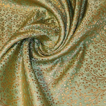 Ditsy Floral Brocade Jacquard Fabric – Indian Banarasi 44" Wide Dress, Craft & Curtain Material
