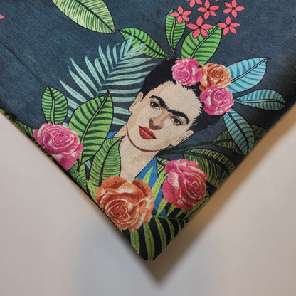 Polyester Faux Raw Silk Digital Print Fabric – 44" Wide Floral, Abstract & Frida Kahlo Inspired Dress, Craft & Quilting