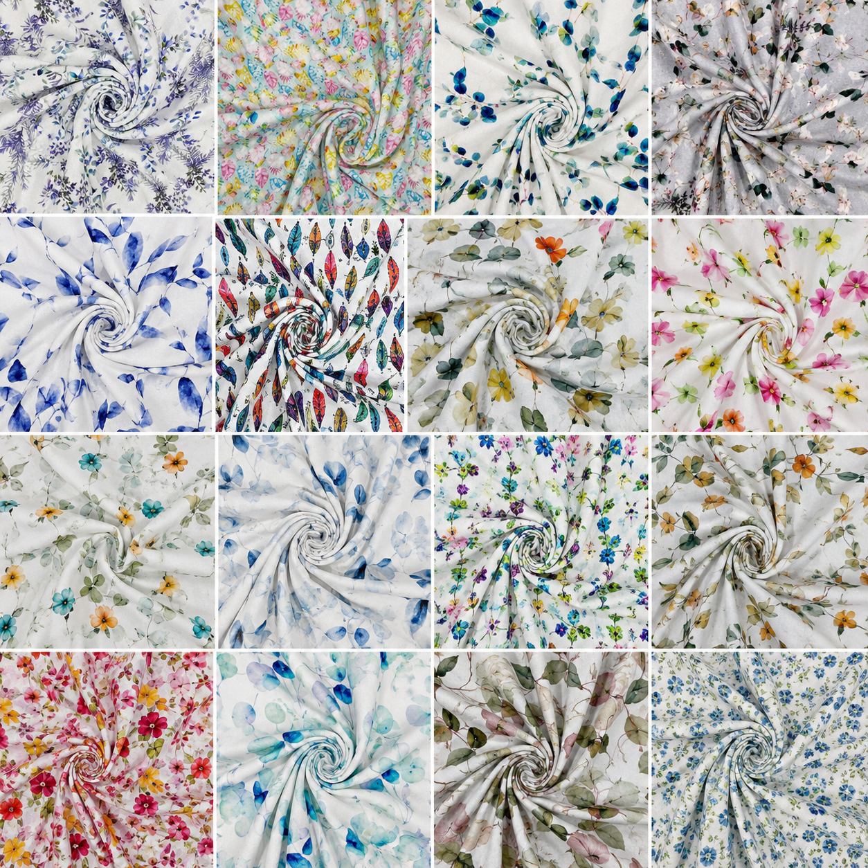 100% Cotton Printed Double Gauze Fabric | Soft Breathable Lightweight 52" (132cm) Wide Dressmaking & Craft Material – 10M Roll (Folded)