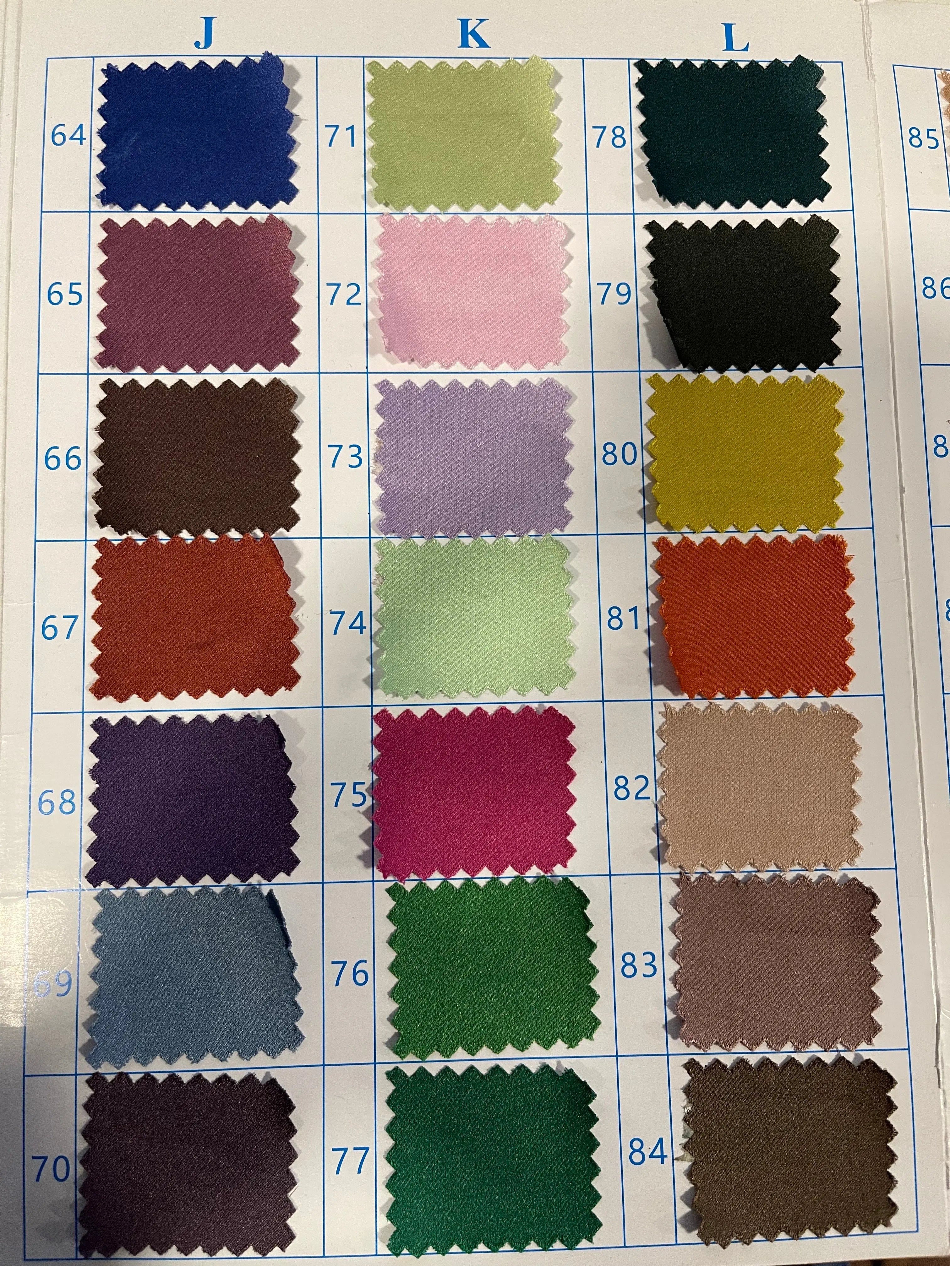 Premium Matte Finish Charmeuse Silk Fabric | 58