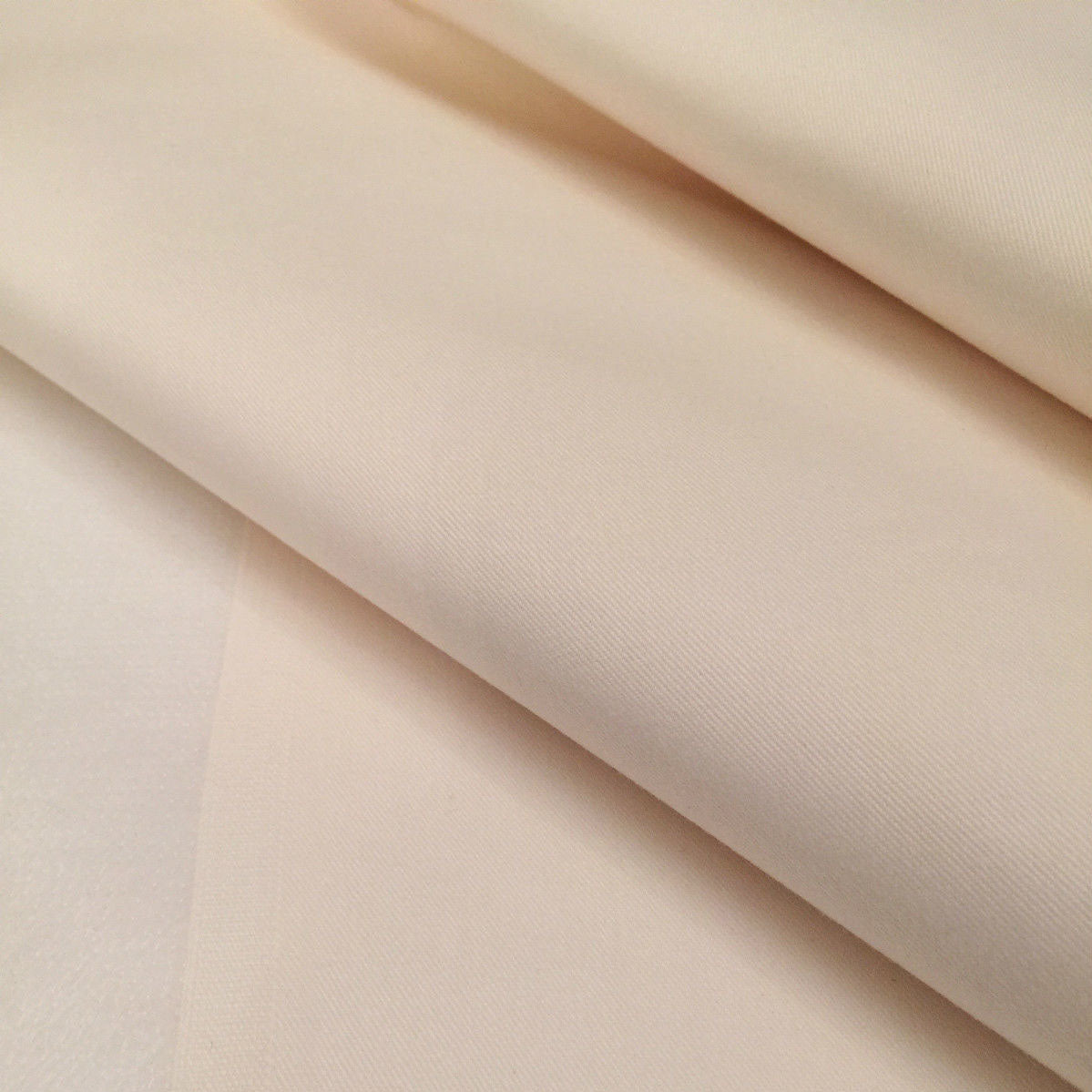 Ivory 54" Bonded Satin Twill Curtain Blind Interlining | 140cm Wide – Sold by the Meter