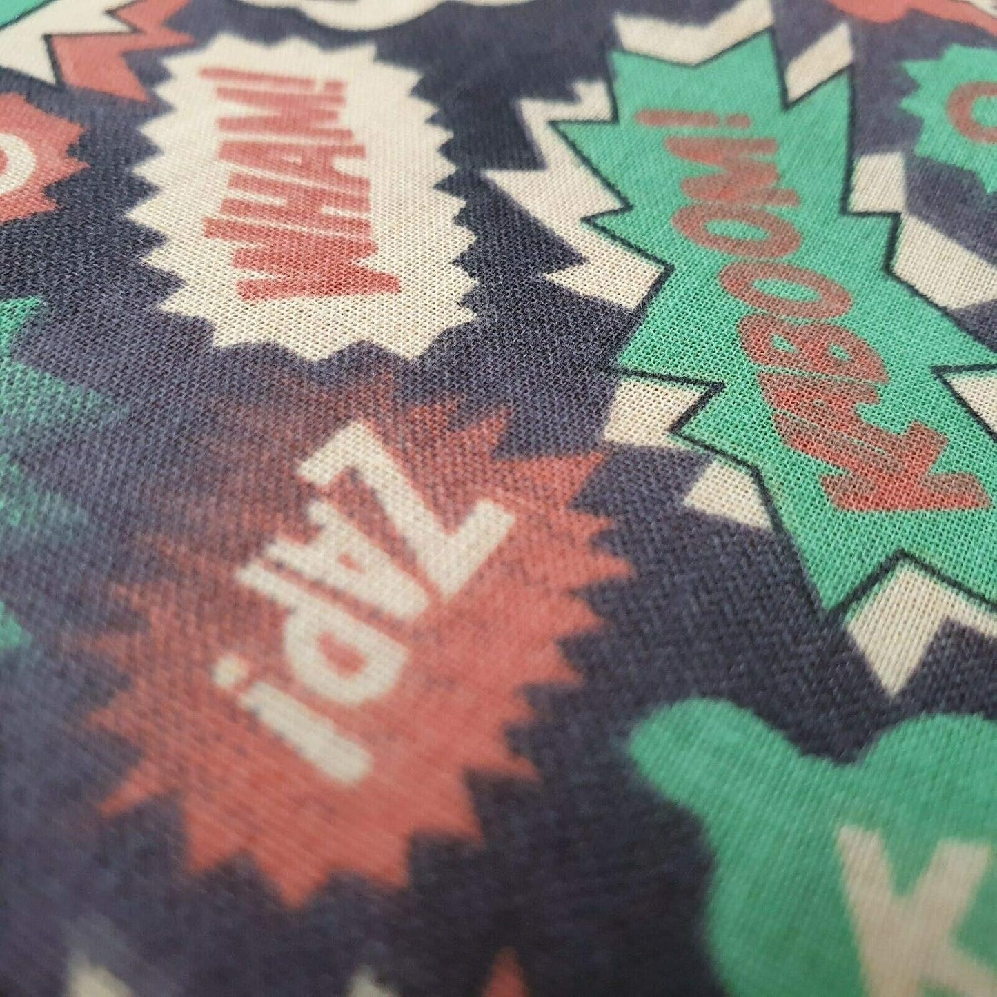 Superhero Comic POW Polycotton Fabric – 44" Wide Kids Costume & Craft Material