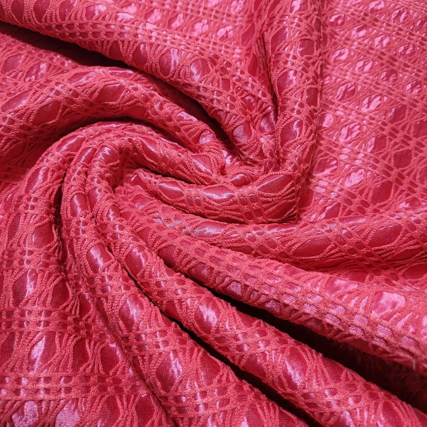 Premium Satin Bonded Lace Fabric | 58" (147cm) Wide Designer Dressmaking & Craft Material – Sold by the Metre