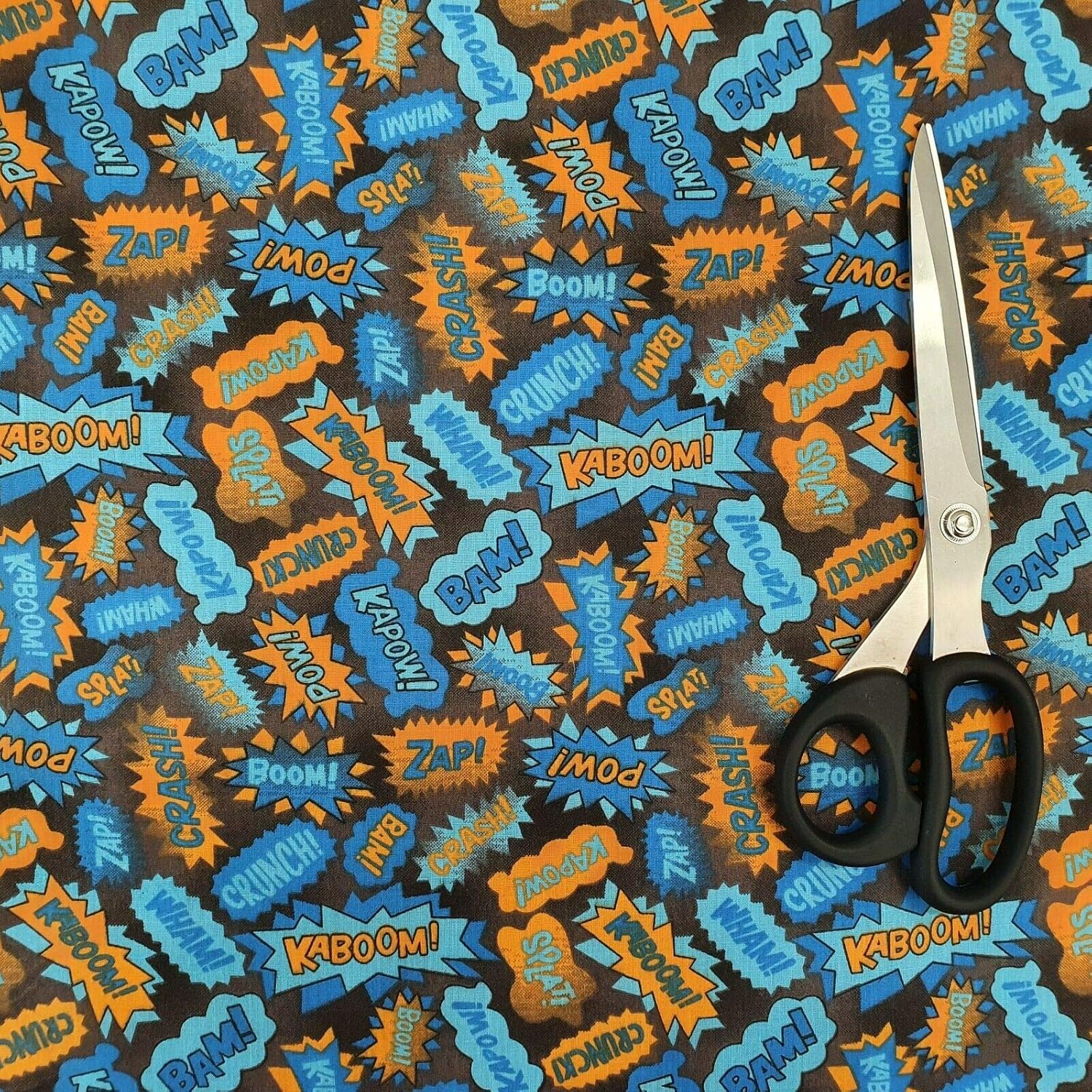 Superhero Comic POW Polycotton Fabric – 44
