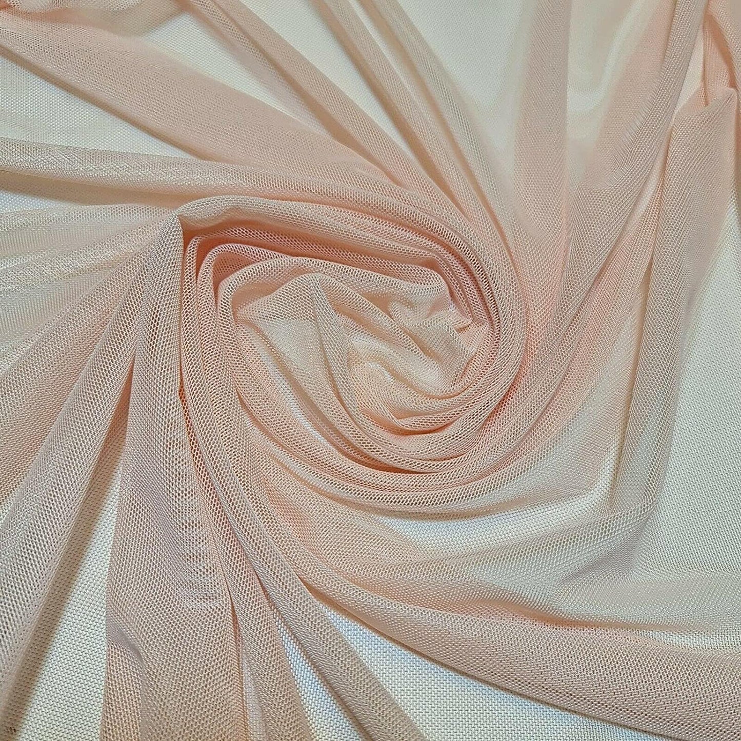 Premium Power Net Fabric | 58" (147cm) Wide 2-Way Stretch Mesh Sheer Lining & Dress Material – Sold by the Metre