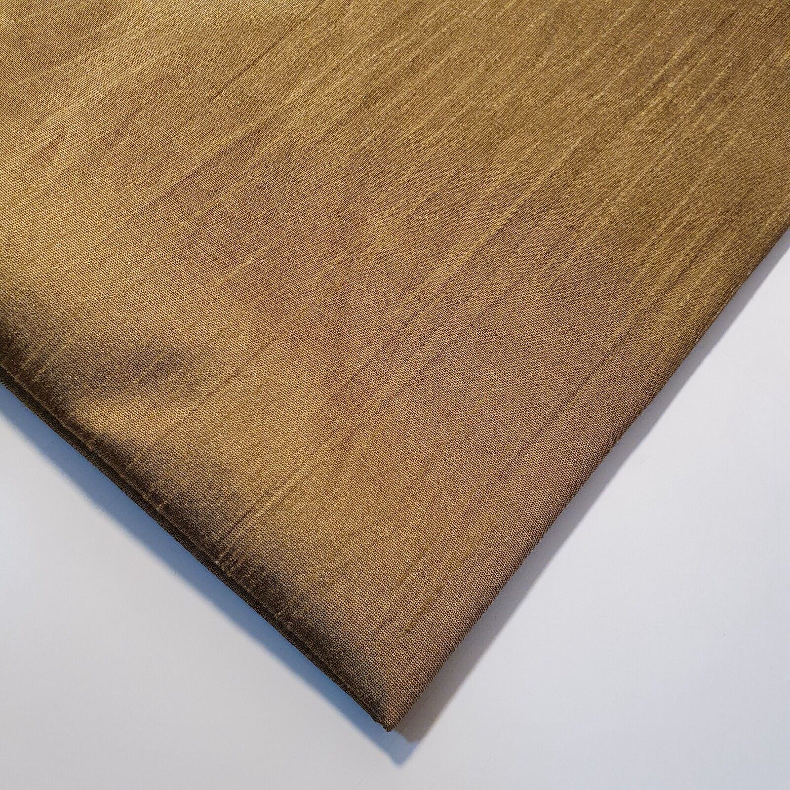 Plain Slub Faux Dupion Raw Silk Fabric – 100% Polyester – 44