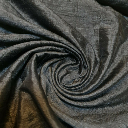 Plain Slub Faux Dupion Raw Silk Fabric – 100% Polyester – 44" Wide Upholstery, Bridal & Craft Material by the Metre