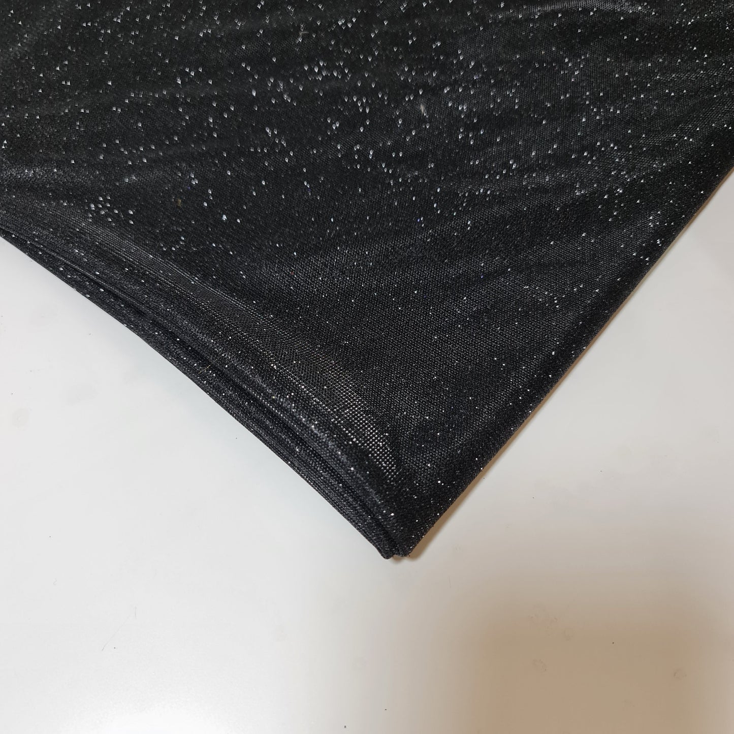 Shimmer Moonlight Stretch Glitter Nylon Fabric – 58" Wide Stardust Backdrop, Dress & Craft Material