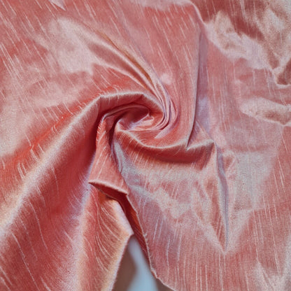 Plain Slub Faux Dupion Raw Silk Fabric – 100% Polyester – 44" Wide Upholstery, Bridal & Craft Material by the Metre