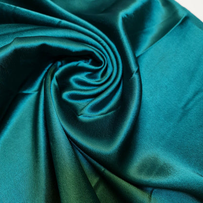 Satin Charmeuse Glossy Silky Polyester Fabric – 44" Wide – Bridal Dress, Craft & Event Material – 23m Bolt/Roll