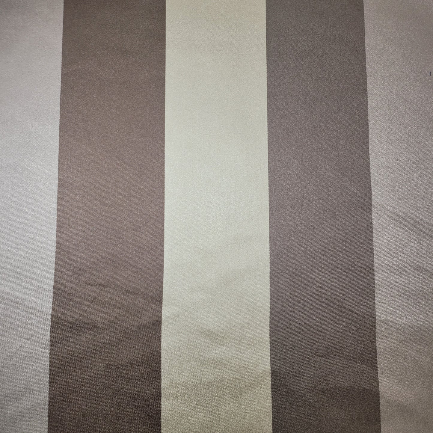 * Clearance * Geometric Stripes & Tartan Chenille Tapestry-Inspired Medium to Heavyweight Curtain & Upholstery Fabrics – 58" Wide",  Sold by the Meter (Beige Brown Cream Stripe)
