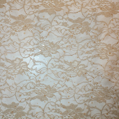 Budget Floral Lace Fabric – Soft Elegant Designer Dress & Craft Material, 58" Wide