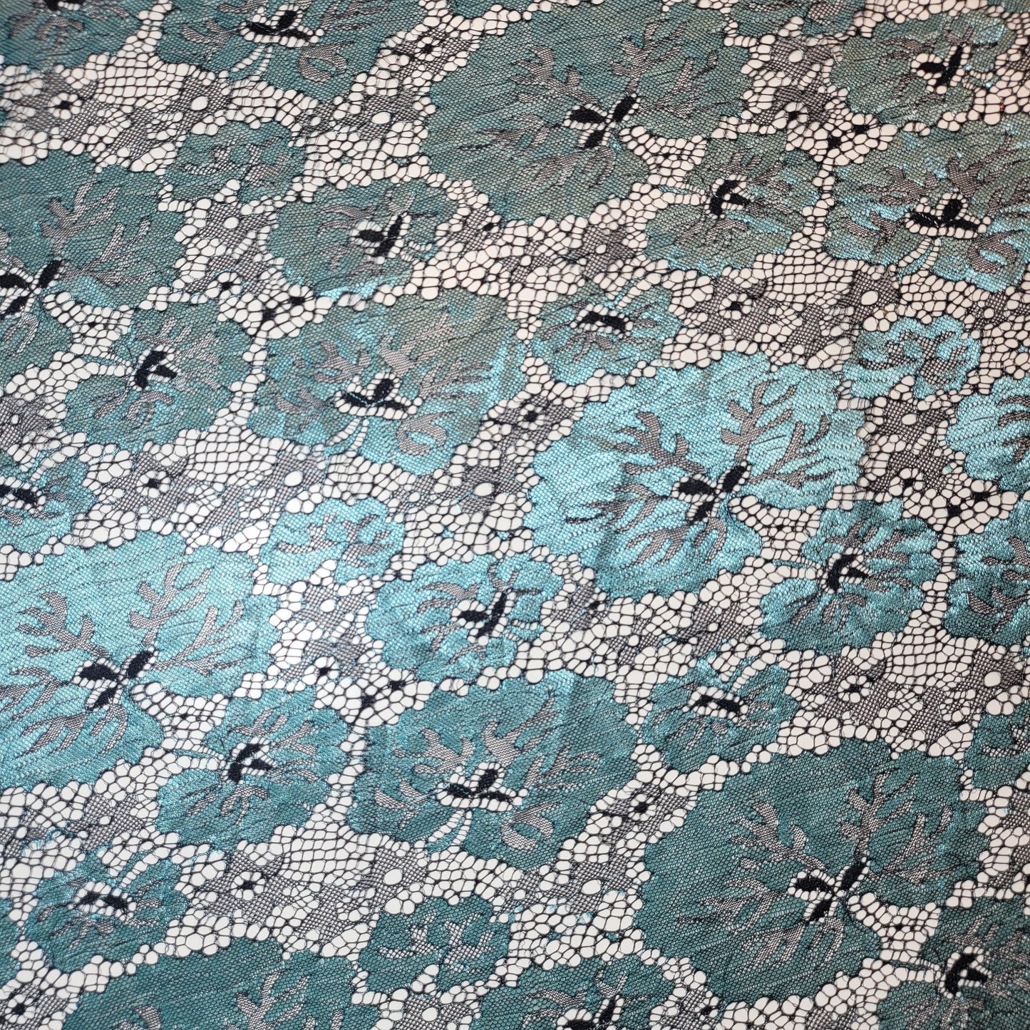 Budget Floral Lace Fabric – Soft Elegant Designer Dress & Craft Material, 58" Wide