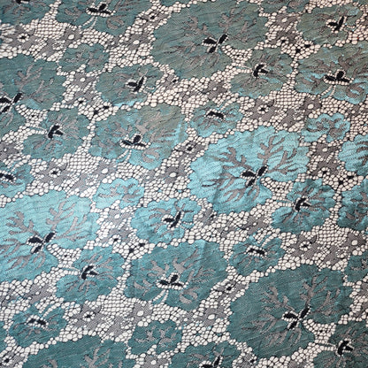 Budget Floral Lace Fabric – Soft Elegant Designer Dress & Craft Material, 58" Wide