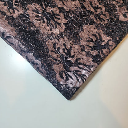 Budget Floral Lace Fabric – Soft Elegant Designer Dress & Craft Material, 58" Wide