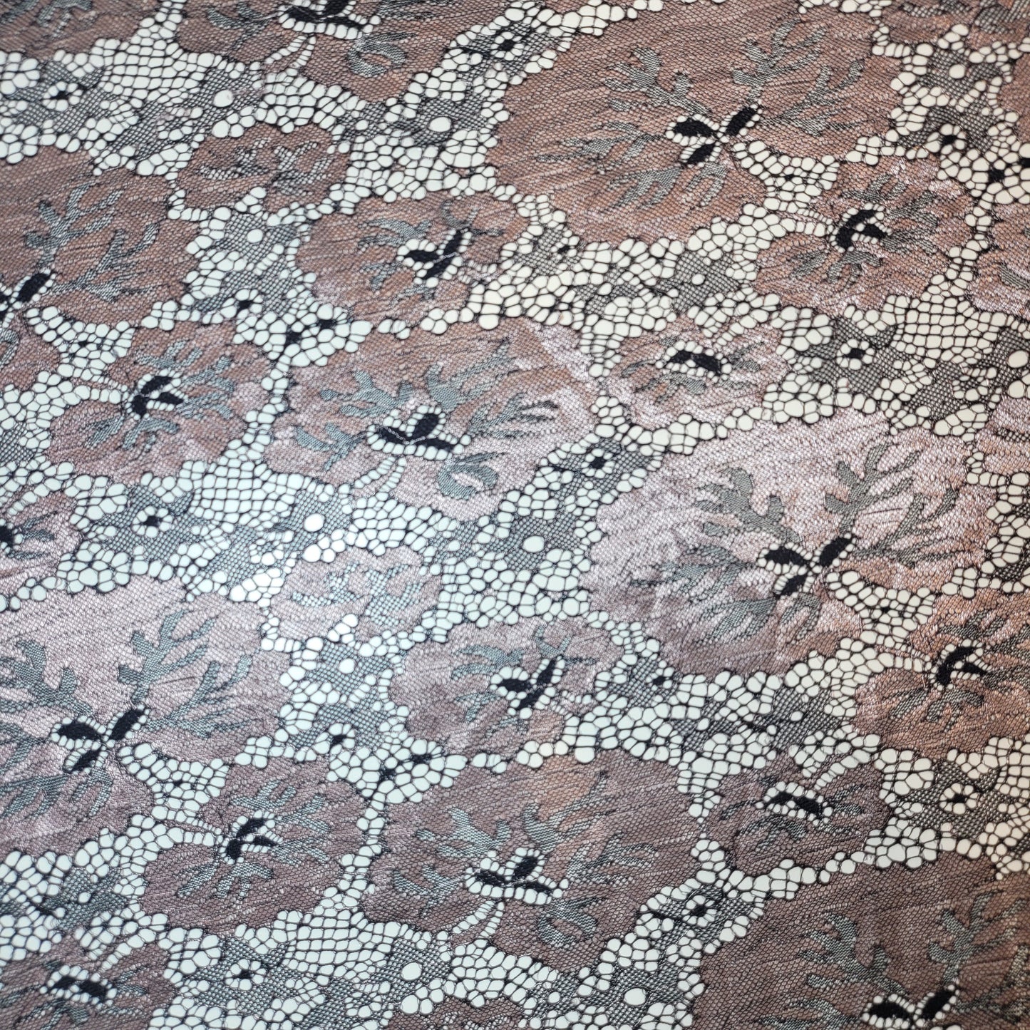 Budget Floral Lace Fabric – Soft Elegant Designer Dress & Craft Material, 58" Wide