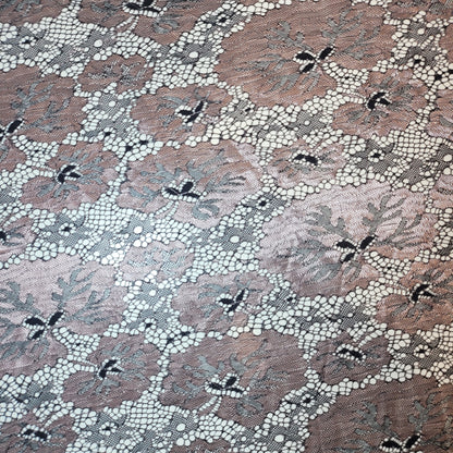 Budget Floral Lace Fabric – Soft Elegant Designer Dress & Craft Material, 58" Wide