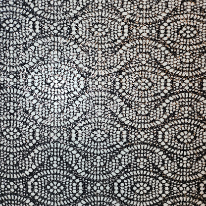 Floral Bridal Lace Fabric – 58" Wide Polyester Mesh & Elastane Blend Dress Material by the Meter