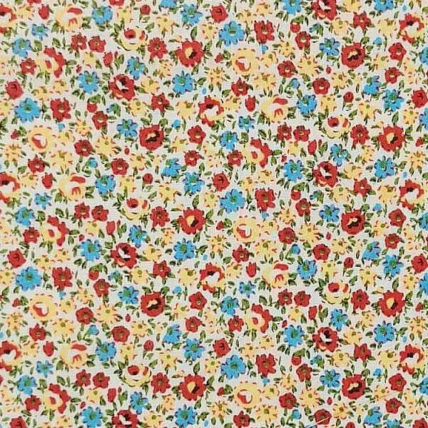 Floral Blossom Printed Polycotton Fabric | 44