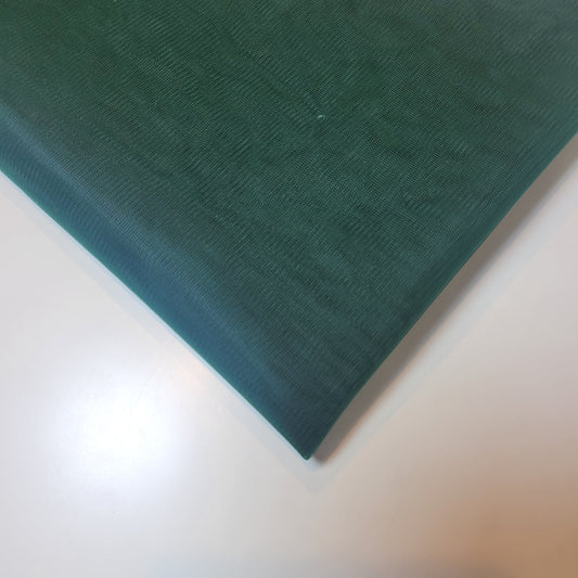 Bottle Green Premium Soft Plain Sheer Tulle Net Fabric Tutu Fairy Veil Bridal 45.0" (114.3 cm) By the Meter