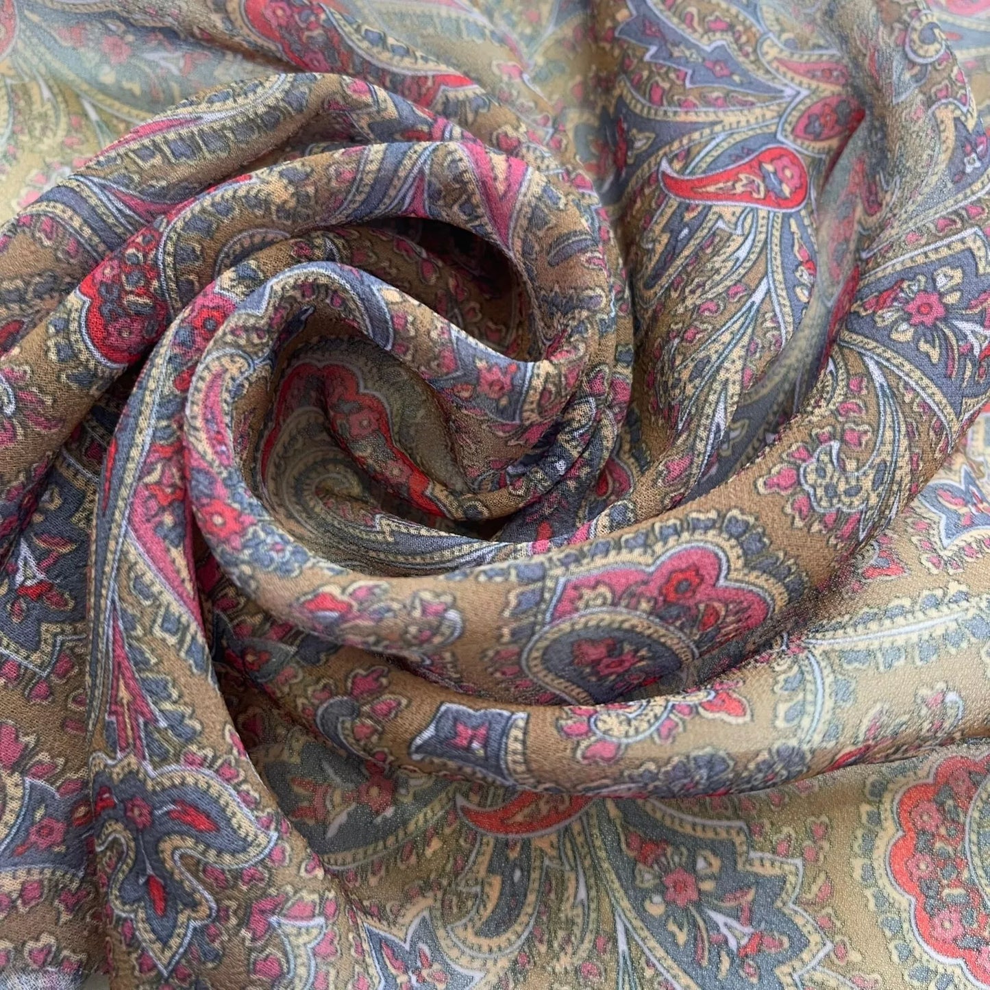 Floral Printed Polyester Georgette and Sheer Chiffon Fabric – Summer Dress Material