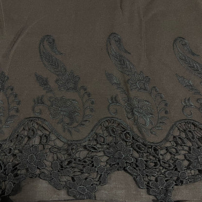 Cotton Floral Embroidery Fabric Lace Broderie Anglaise Dress Craft Material 44"