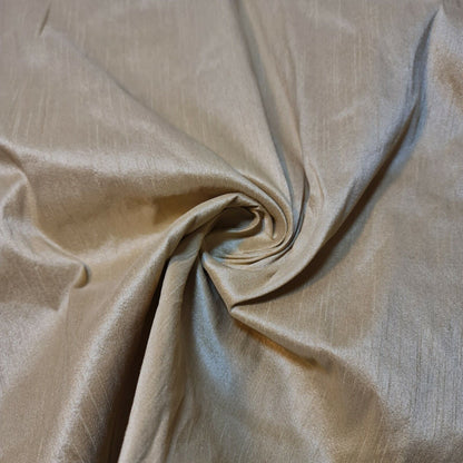 Plain Slub Faux Dupion Raw Silk Fabric – 100% Polyester – 44" Wide Upholstery, Bridal & Craft Material by the Metre