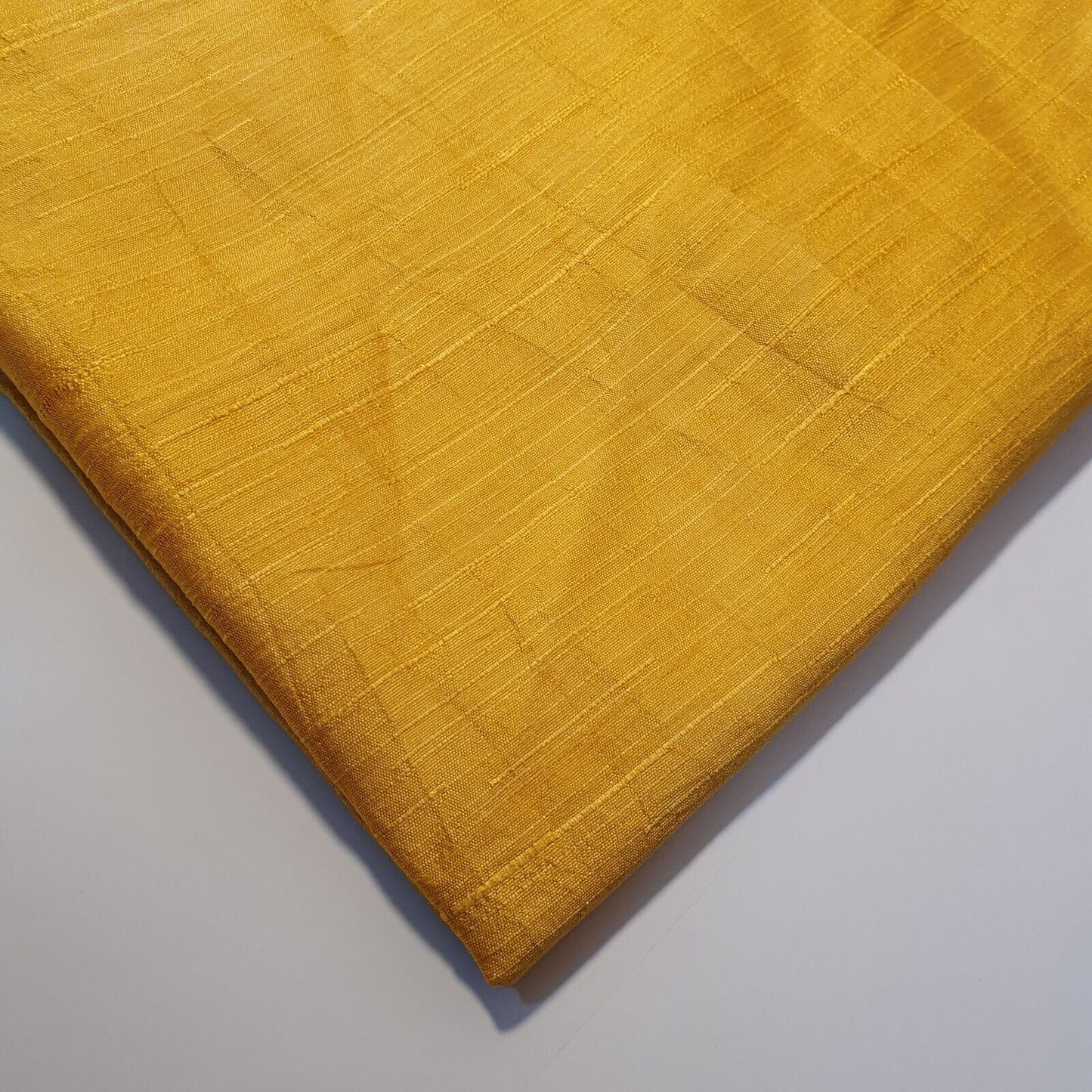 Plain Slub Faux Dupion Raw Silk Fabric – 100% Polyester – 44" Wide Upholstery, Bridal & Craft Material by the Metre