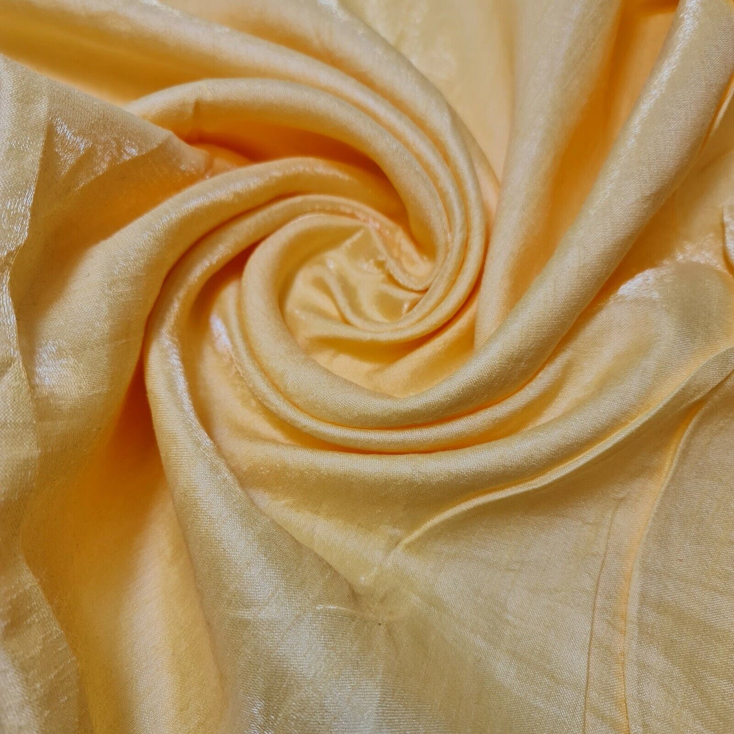 Plain Poly Dupion Faux Raw Silk Fabric with Satin Finish – 44" Wide Dress, Craft & Patchwork Material by the Metre
