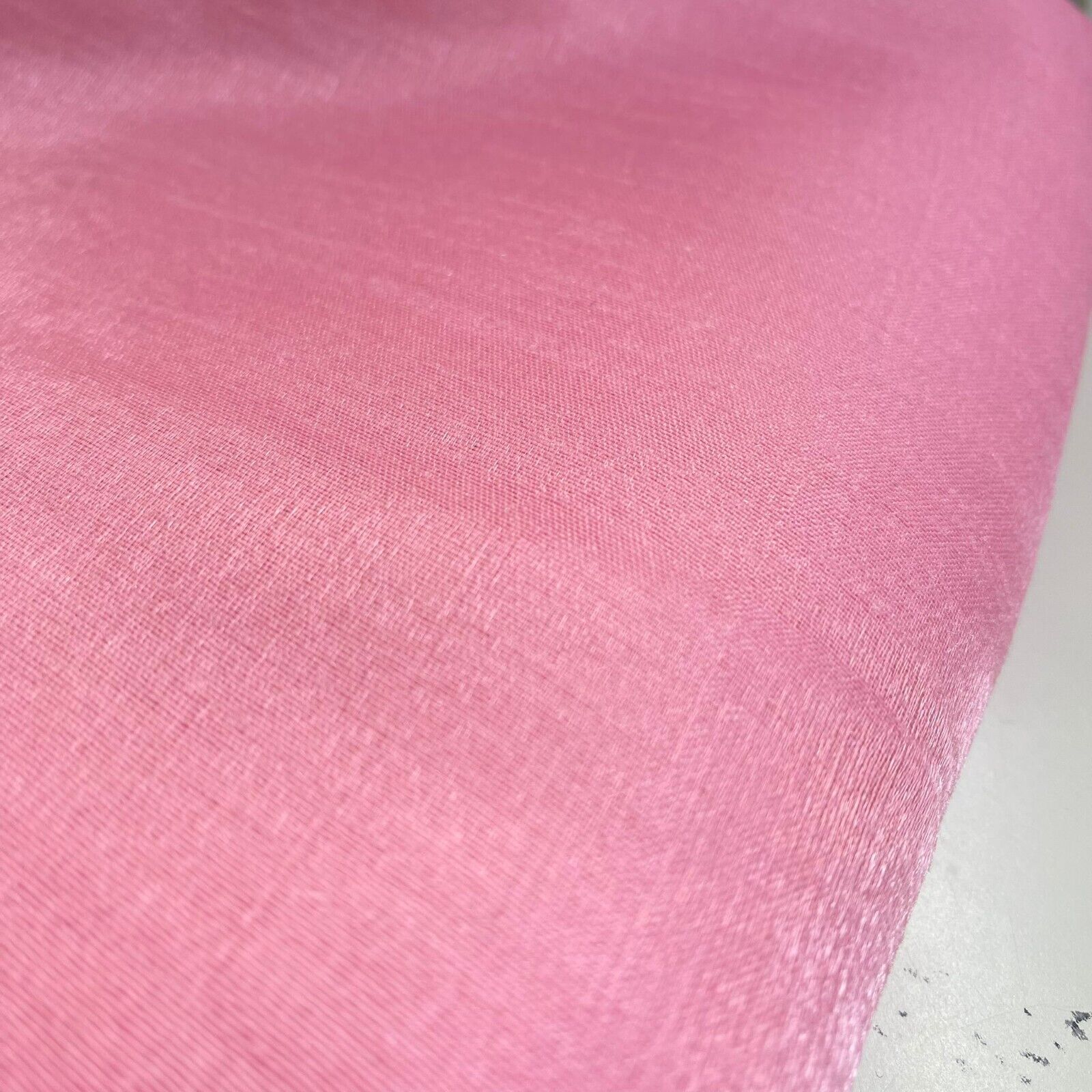 Plain Poly Dupion Faux Raw Silk Fabric with Satin Finish – 44