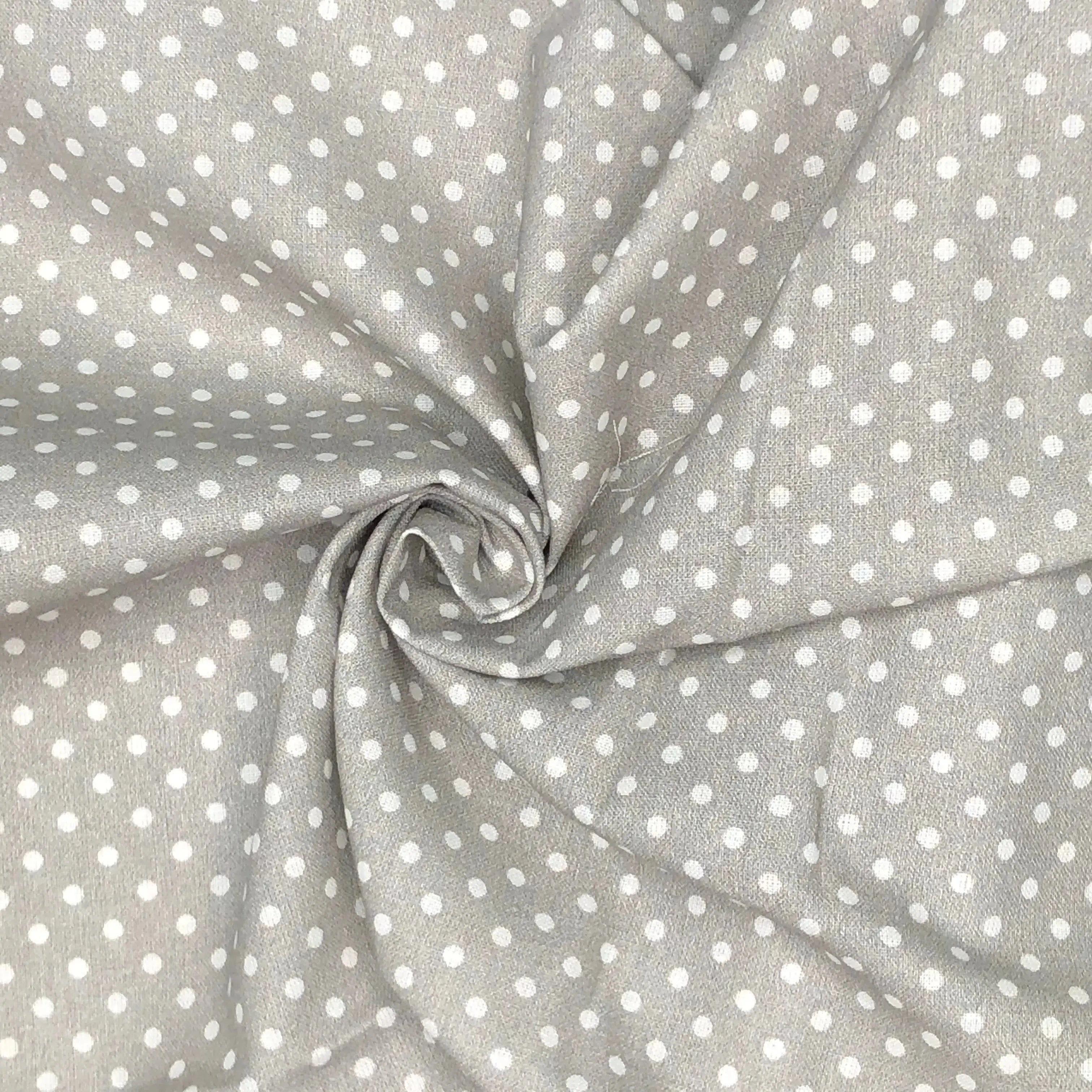 Polka Dot & Sweet Pea Dot Digital Printed 100% Cotton Fabric on Coloured Bases | 150gsm 55