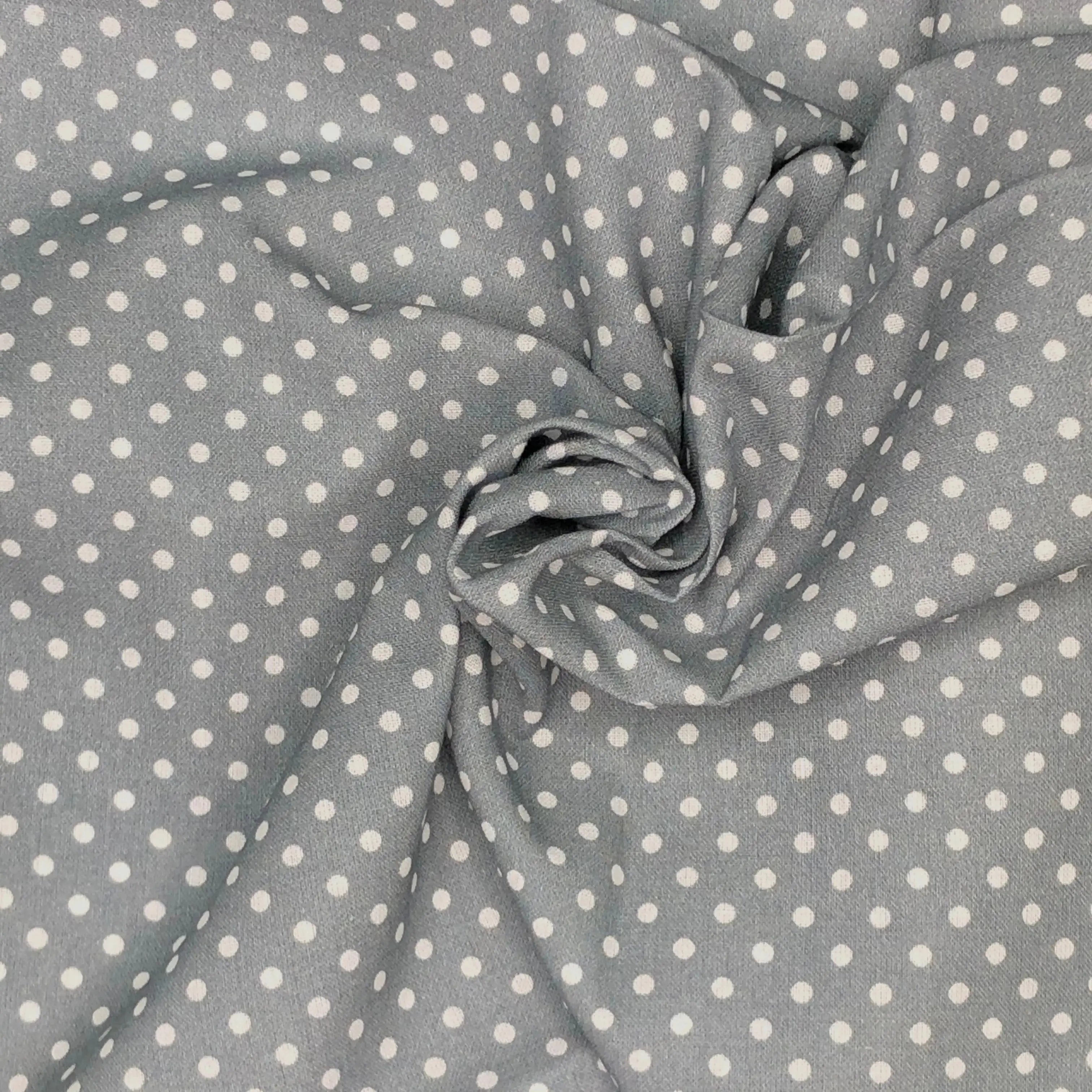Polka Dot & Sweet Pea Dot Digital Printed 100% Cotton Fabric on Coloured Bases | 150gsm 55